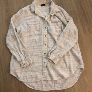 Urban Outfitters Oversized White Flannel